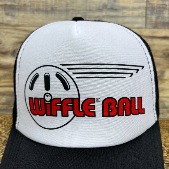 Wiffleball Mens Trucker Hat Black Snapback 1953 Baseball Retro Nostalgic Cap - Picture 3 of 8
